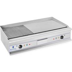 Barbecue Royal Catering Fry Top Elettrico 100 cm 2 x 3.2 kW RCG 100G