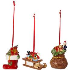 Porcelana Adornos de Árbol de Navidad Villeroy & Boch Nostalgic Ornaments Gifts, 3 Piece Set Adorno de Árbol de Navidad