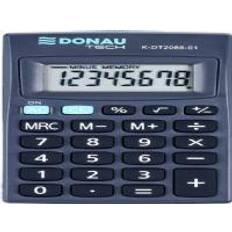 Pocket calculator Donau calculator TECH pocket calculator, 8 digits. display, dim. 127x104x8 mm, black
