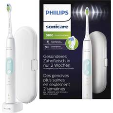 Philips Étui Inclus Brosses à dents électriques Philips Brosse à dents Sonic 5100 ProtectiveClean HX6857 28 Blanc