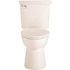 American Standard Water Toilets American Standard Vormax Tall Height 2-Piece 1.28 GPF Single Flush Elongated Toilet in Linen, Seat Not Included