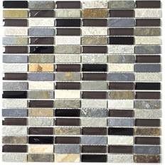 HUH Stavmosaik Kristall/Sten Mix Pris Per Ark 30x30cm