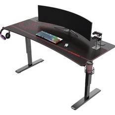 Justerbar bord Ultradesk Cruiser Gaming Justerbar Højde 660-812mm, Sort