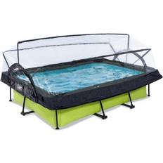 Itsestään Pysyvät Uima-altaat Exit Toys Uima-allassetti Lime, 150x220cm, 12V, vihreä sis. kupu