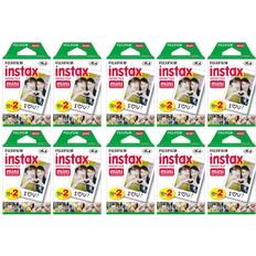 Analoge Kameras Fujifilm Instax Mini Instant Film (10 Twin Packs, 200 Total Pictures) for Instax Cameras