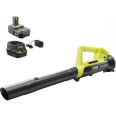 Leaf Blowers Ryobi ONE 90 MPH 200 CFM 18-Volt Lithium-Ion Cordless Leaf Blower 2.0 Ah Certified RECONDITIONED