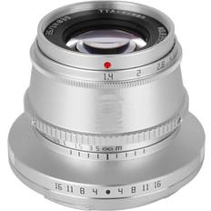 TTArtisan 35 mm F1.4 APS-C Object Connection Nikon Z Mount Silver Wide Angle Lens with Manual Focus