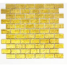 Kristallmosaik Brick Gold Structure 4.8X2.3Cm 4Mm