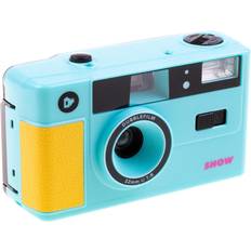 35mm film dubblefilm Show Reusable 35mm Film Camera with Flash (Turquoise)