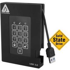 Apricorn Padlock Fortress Ssd 0.25tb Svart