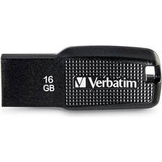 Memory Cards & USB Flash Drives Verbatim 16GB Ergo USB Flash Drive Black The Ergo USB drive features an ergonomic design for in-hand comfort and COB design for enhanced