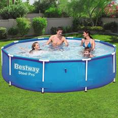 Bestway pool 305 x 76 Bestway Steel Pro Frame Pool without Pump Round 305x76cm Blue