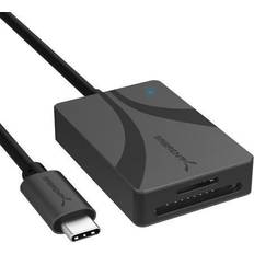 USB Type-C Card Reader, Dual-Slot UHS-II SDXC and microSDXC SD 4.0 (CR-CSDM)