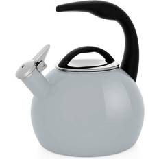 Chantal 2-Quart Enamel-On-Steel Anniversary Teakettle Fog Gray