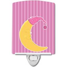 Night Lights Caroline's Treasures Caroline's Treasures BB8623CNL Baby Girl Moon Ceramic Night Light Night Light