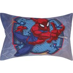 Red Bed Set Marvel Spider-Man Wall Crawler 4-Piece Reversible Toddler Set In Blue Bed