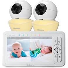 Night Vision Baby Monitors Babysense Video Baby Monitor with HD Cameras & Split Screen HDS2