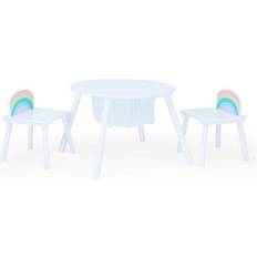 Sitting Furniture Teamson Kids Fantasy Rainbow Fishnet Play Table & Chairs