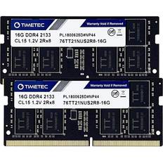 2133 MHz - 32 GB RAM Memory TIMETEC DDR4 2133MHz 2x16GB (9SIA56XGRB7550)