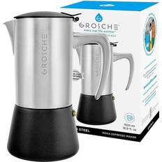 Stainless Steel Moka Pots Grosche Milano Steel 10 espresso