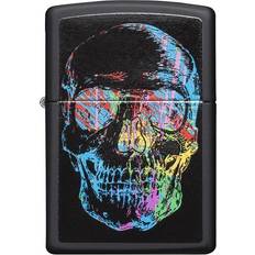 Zippo 28042 Windproof Lighter Colorfiul Skull Black Matte Classic Case