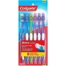 Colgate Toothbrushes Colgate Extra Clean Full Head Toothbrush Medium 6 Count