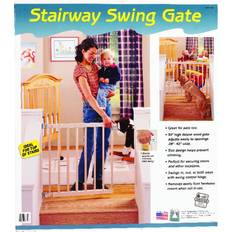 Gate North States Toddleroo Wood Stairway Swing Baby Safety Gate 28 42 Wide