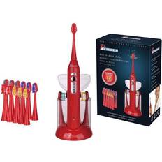 Red Electric Toothbrushes & Irrigators Pursonic 15-piece electric sonic toothbrush in red