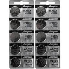 Energizer 10 CR2025 Lithium Batteries (2 packs of 5)