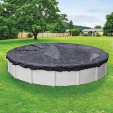 Pool Covers Robelle Economy 24 ft. Round Blue Solid Above Ground Winter Pool Cover