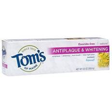 Toms fluoride free toothpaste Tom's of Maine Fluoride-Free Antiplaque & Whitening Toothpaste Natural Toothpaste Fluoride Free Toothpaste