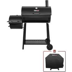 Lid Charcoal Grills Royal Gourmet Charcoal Grill with Offset Smoker, 811