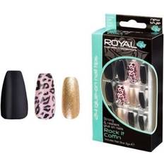 Royal Artificial Nails Rock It Coffin - 24 PCS.