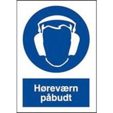 Informationsskilte på tilbud Ox-On Sikkerhedsskilte, høreværn påbudt. A4