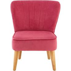 Premier Housewares Interiors Childrens Chair Pink Velvet