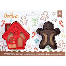 Multifarvet Udstikkere Decora GINGERGREAD Man & House Udstikker