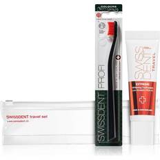 Skin whitening Swissdent Skin Travel Set Extreme Whitening Toothpaste Low Abrasion RDA 40 Profi Whitening Toothbrush