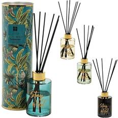 Geezy Home Fragrance Perfum Scented Air Freshener Reed Oil Diffuser 80 ml Gift Tin Set