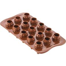 Silikomart Chokolade Mr. & Mrs. Brown Ø2,5cm Chocolate Mould