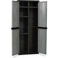 Economico Capanni Kingfisher 165cm Tall 65cm Plastic Garden Storage Shed Dark Grey (Superficie edificio )