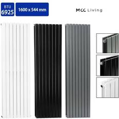 Black Panel Radiators Double MCC Radiator Horizontal Vertical Designer Panel Central