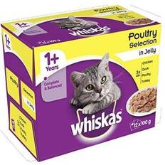 Whiskas 1+ Cat Pouch Poultry In Jelly 12Pk