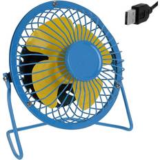 Amarillo Ventiladores de escritorio Deuba Ventilador Usb Mini Portátil Pequeío 360°