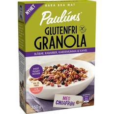 Paulúns Flingor, Müsli & Gröt Paulúns Glutenfri Granola Blåbär Rabarber