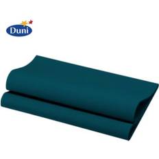 Duni Ocean Teal middagsservietter Dunisoft 40x40 cm. 12 stk