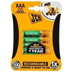 JCB Rechargeable AAA Batteries 900mAh 4-pack