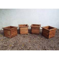 4pc Large Square Planter Set