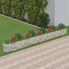 vidaXL gabion-højbed 610x50x50 galvaniseret jern Krukke