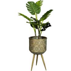 Guld Plantekasser Dutchbone Dutchbone Botanique Blomsterstand M Plantekasse