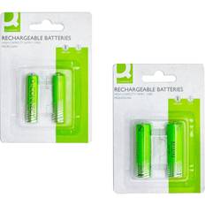 Q-CONNECT NiMH AAA-batterier 2 stk